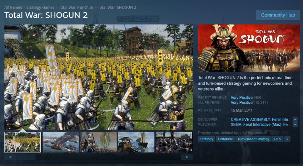 Download Total War Shogun 2 Mac